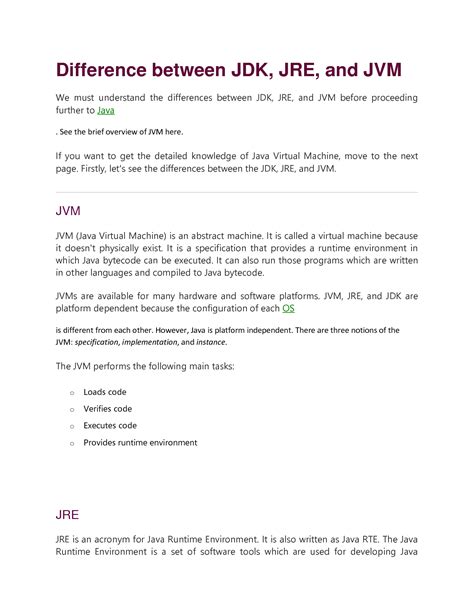 Image result for Difference Between JVM JRE JDK in Java