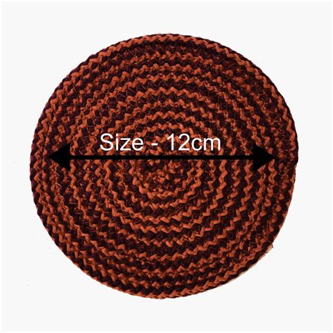 Buy SAPROSE Braided Round Coasters - Set of 6 from Saprose at just INR ...