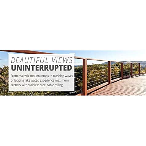 VistaViewCableTec Fast and Easy Black Stainless Steel Cable Railing ...