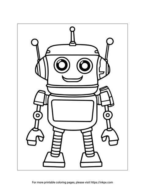 Cartoon Robot Coloring Pages 的图像结果