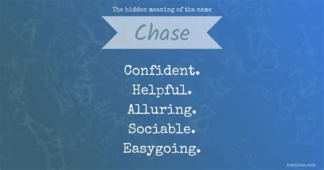 The hidden meaning of the name Chase | Namious