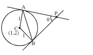 Two tangents are drawn from a point P to the circle x2+y2-2 x-4 y+4=0 ...