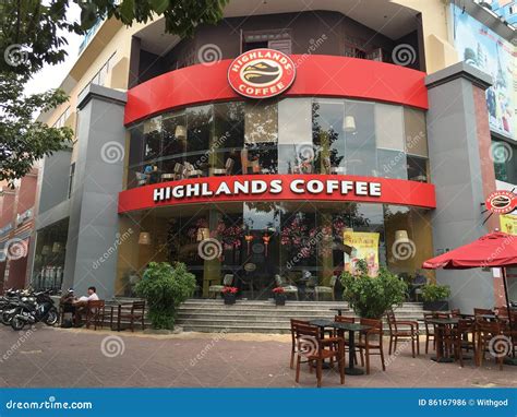 Highlands Coffee Shop in Vung Tau, Vietnam Editorial Photo - Image of ...