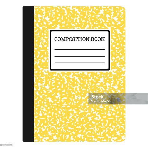 Yellow Composition Book Stock Illustration - Download Image Now - Art ...