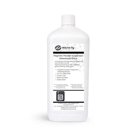 micro-fy Magnetic Powder Waterbased black - 1 Liter Gebinde - GRAICHEN ...