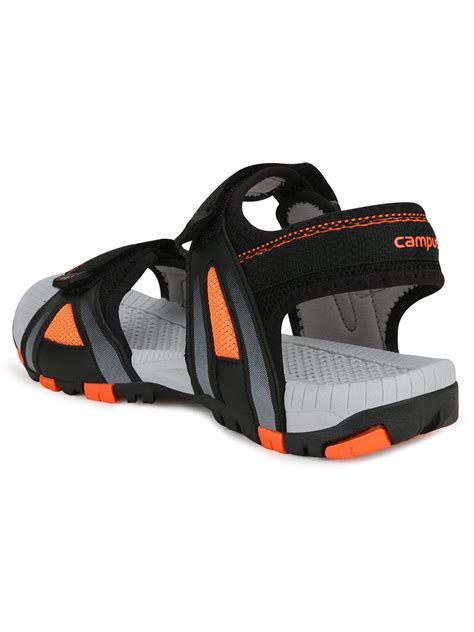 Buy Sandals For Men: Brent-Blk-Org | Campus Shoes