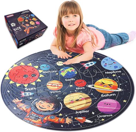 Amazon.com: TALGIC Puzzles for Kids Ages 4-6 with Solar System Planets ...