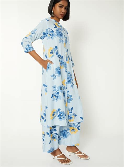 Buy Women Floral Print A-line Kurta Set Online at just Rs. 999.0 ...
