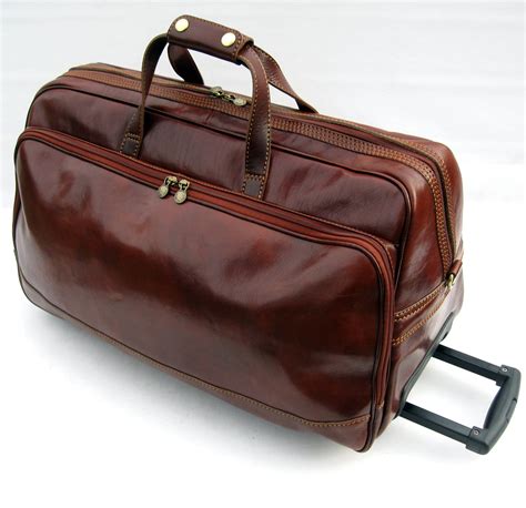 Weekend Bag Wheels Leather at James Tarvin blog