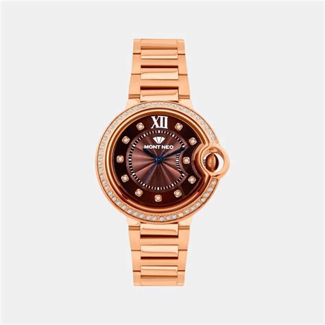 Mont Neo Women Brown Metal Watch 4510B-M3306 – Just In Time