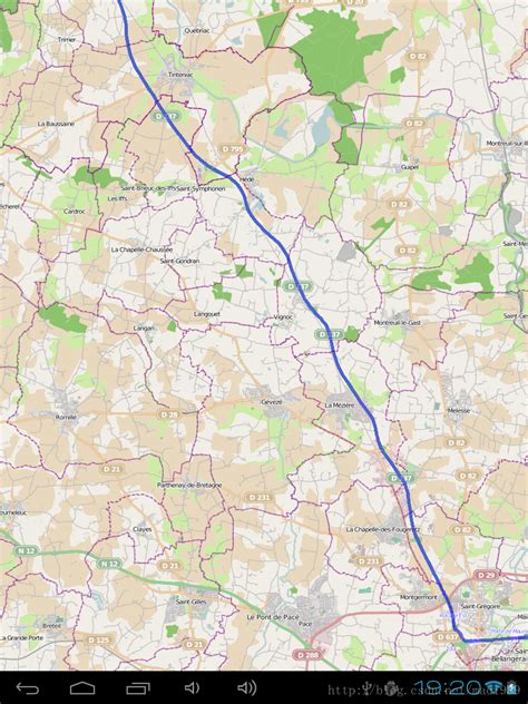 OpenStreetMap Java Example 的图像结果