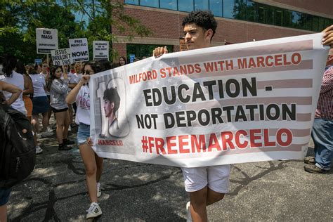 Milford High student released from ICE detention, and congressmen tour ...