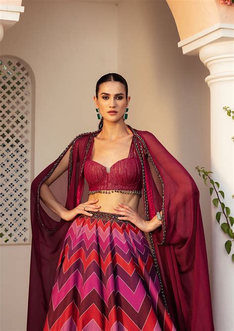 Leher Ruby Lehenga Set | Seeaash