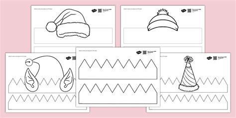 Christmas Colouring Headbands - EYFS/KS1 - Twinkl
