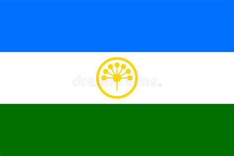 Flag of Bashkortostan stock illustration. Illustration of coat - 239332718