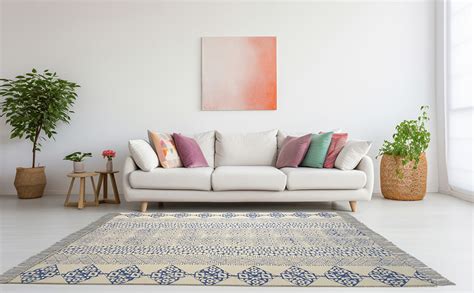 Buy SAMURAI HOME Handwoven Rugs 4X6 Feet | Handmade Flat Weave Indian ...
