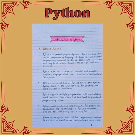 Image result for Python Handwritten Notes PDF
