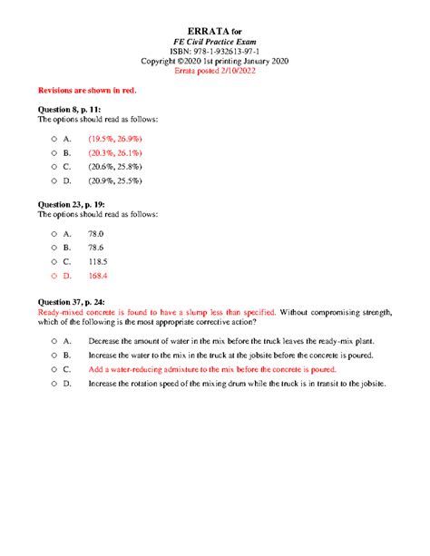 Image result for Fe Civil Exam Sample Questions