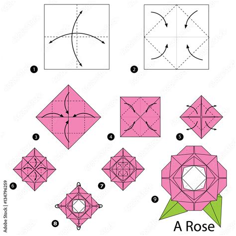 Tutorial On Origami Rose 的图像结果