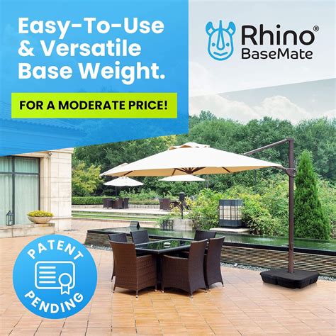 Buy Rhino BaseMate Patio Parasol Base Weights up to 91 kg | for ...