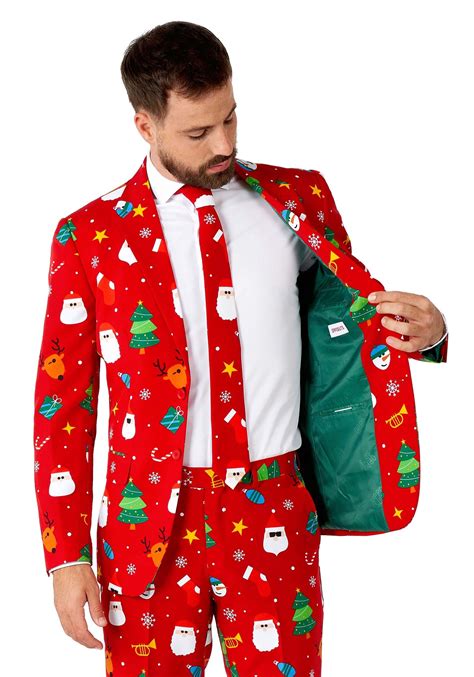 Opposuits Christmas Festivity Men's Red Suit