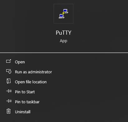 Using Putty App 的图像结果