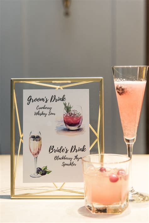 His & Hers Signature Cocktails | Wedding signature drinks, Wedding ...