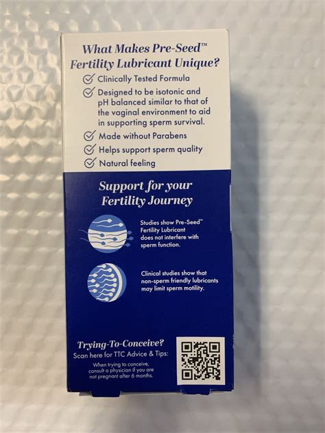 Pre-Seed Fertility-Friendly Personal Lubricant - 6 Pack for sale online ...