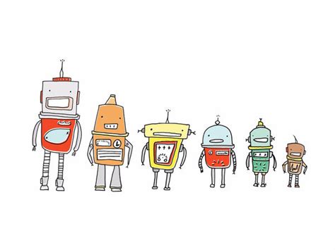 Funny Robots Team by Jane Bruce | Buy Posters, Frames, Canvas & Digital ...