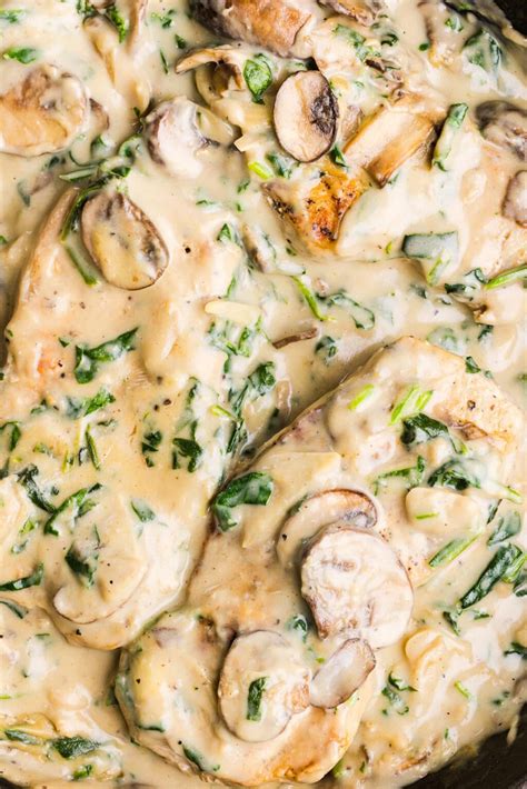 Lightened Up Creamy Garlic Pork Chops - The Balanced Nutritionist