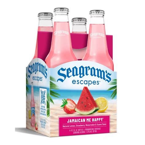 Seagram's Escapes Jamaican Me Happy Bottles 4 pk - Shop Malt beverages ...
