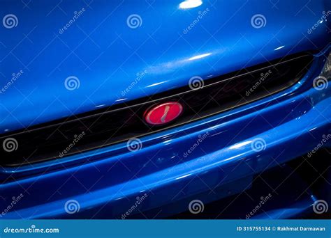 Blue Subaru Impreza WRX STi Coupe Type R Version V GC8F Front Grille ...
