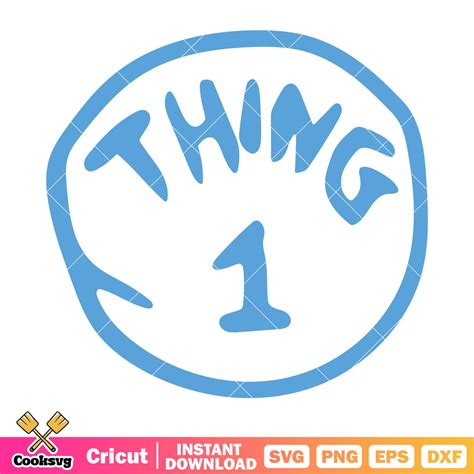 Dr seuss thing one logo friends svg, dr seuss thing one svg, dr seuss ...