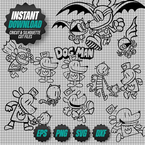 Dog Man Svg, Dogman Svg, Dog Man Png, Dog Man Clipart, Dog Boy Svg, Dog ...