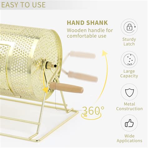 Cyannrio Brass Plated Raffle Ticket Drum, Holds 5,000 Tickets India | Ubuy