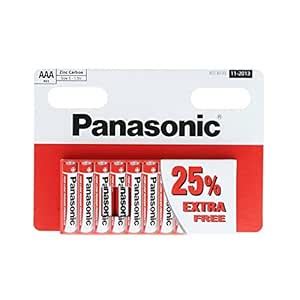 Panasonic AAA (1.5v) Zinc Carbon Batteries (also known as UM4, MN2400 ...