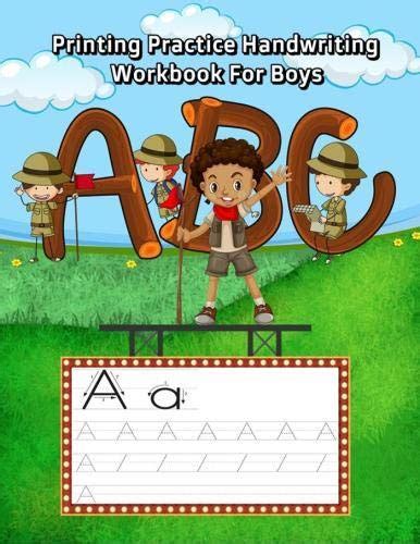 Printing Practice Handwriting for Boys: Trace Letters of the Alphabet ...