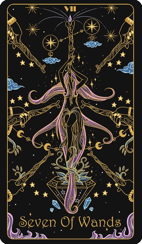 Seven of Wands Tarot Card Meaning - Defending Your Position & Courage