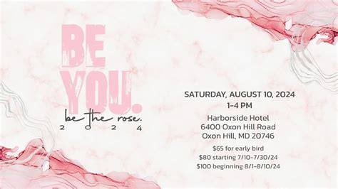 Be the Rose Gathering (For Women), Harborside Hotel, Oxon Hill, 10 ...