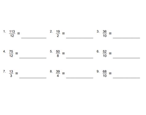 Image result for Improper Fraction Questions