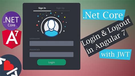 Asp.Net Core Web API - Login and Logout with Angular 7 - YouTube