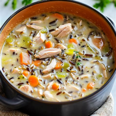 Leftover Turkey Wild Rice Soup Recipe
