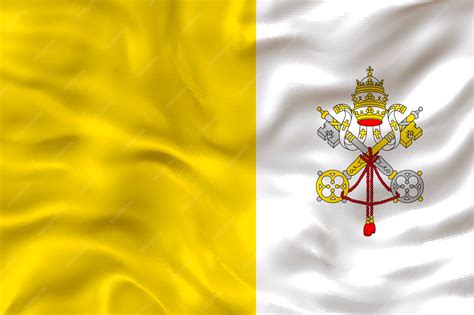Premium Photo | National flag of vatican city background with flag of ...