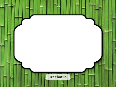 Bamboo Free Printable Labels, 3x4 inch Name Tag