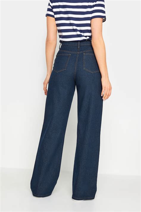 LTS Tall Womens Indigo Blue Wide Leg Jeans | Long Tall Sally
