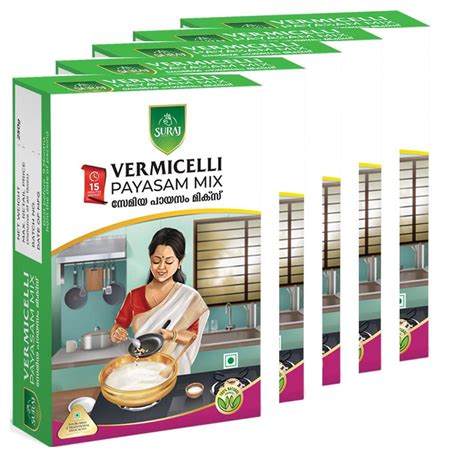 SURAJ FOODS VERMICELLI PAYASAM MIX 250gm (Pack of 5) : Amazon.in ...