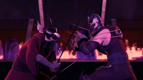 Image result for TMNT Splinter Vs Shredder