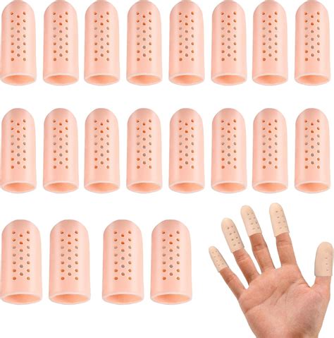 20Pcs Gel Finger Cots with Air Holes, Gel Finger Protectors Finger ...