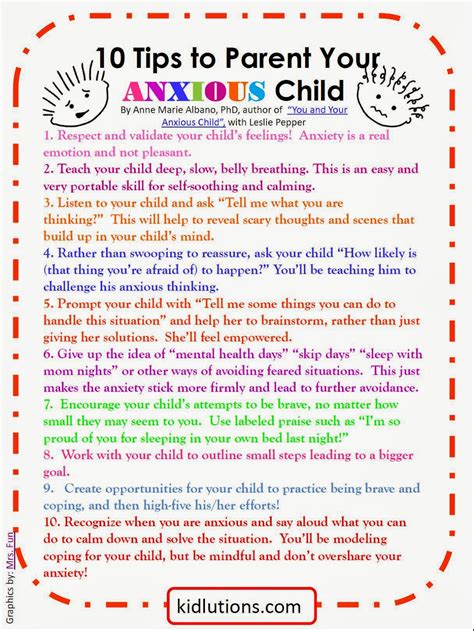 10 Tips to Parent Your Anxious Child