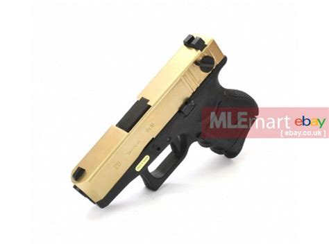 WE Metal Slide G26 GBB Pistol Full Auto Ver. (Gold) | MLEmart.com